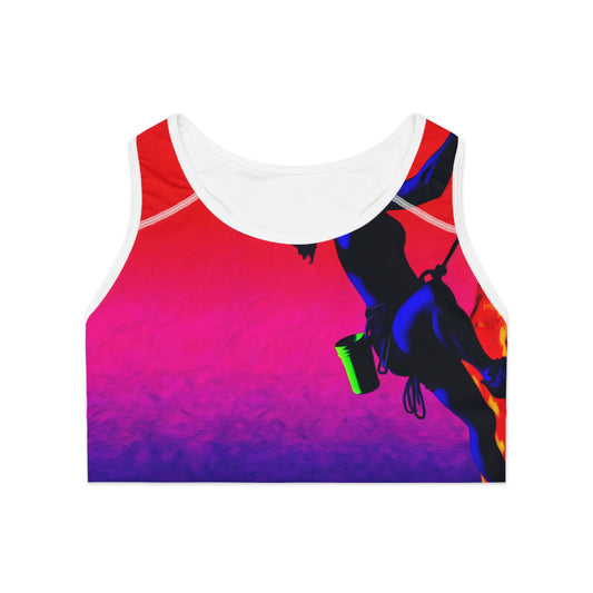 "Technicolour Ascent: The Digital Highline" - High Performance Sports Bra