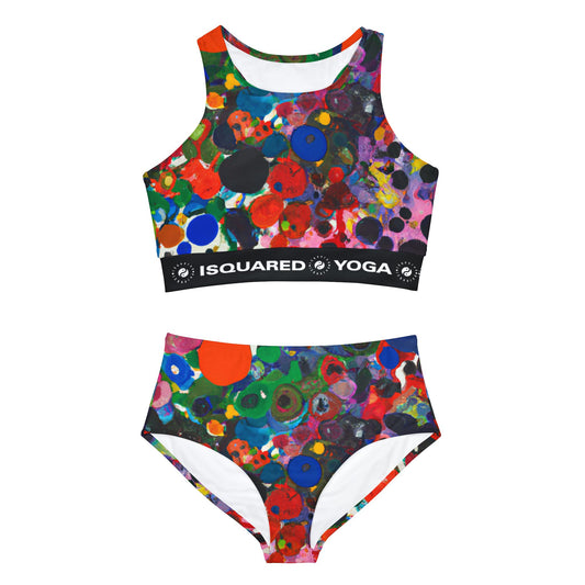 Ink drops meditation - Hot Yoga Bikini Set