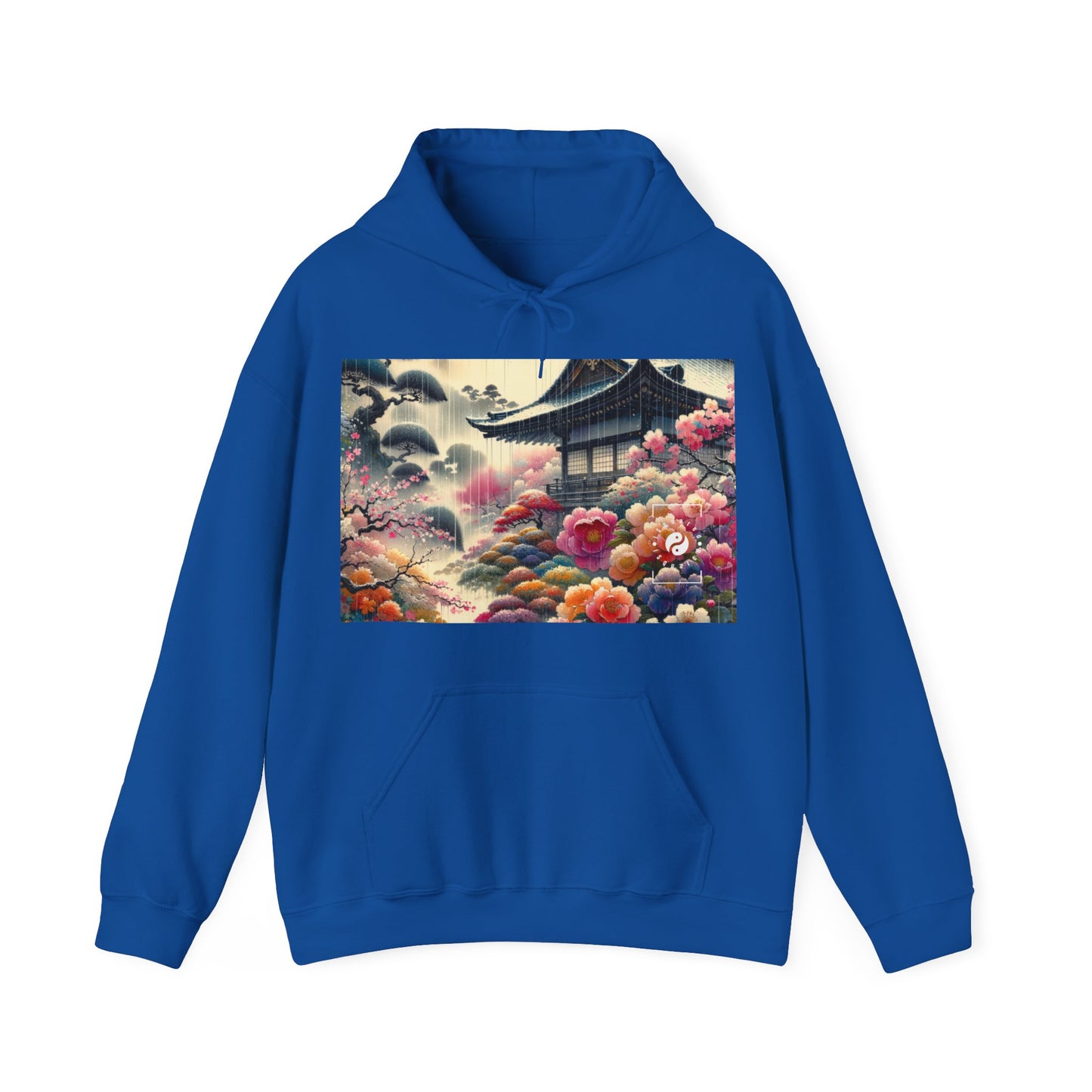 "Rain-drenched Sakura Spectrum" - Hoodie