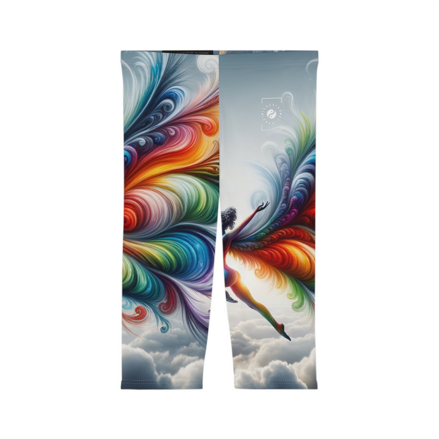 "Yogini's Rainbow Flight" - Capri Shorts