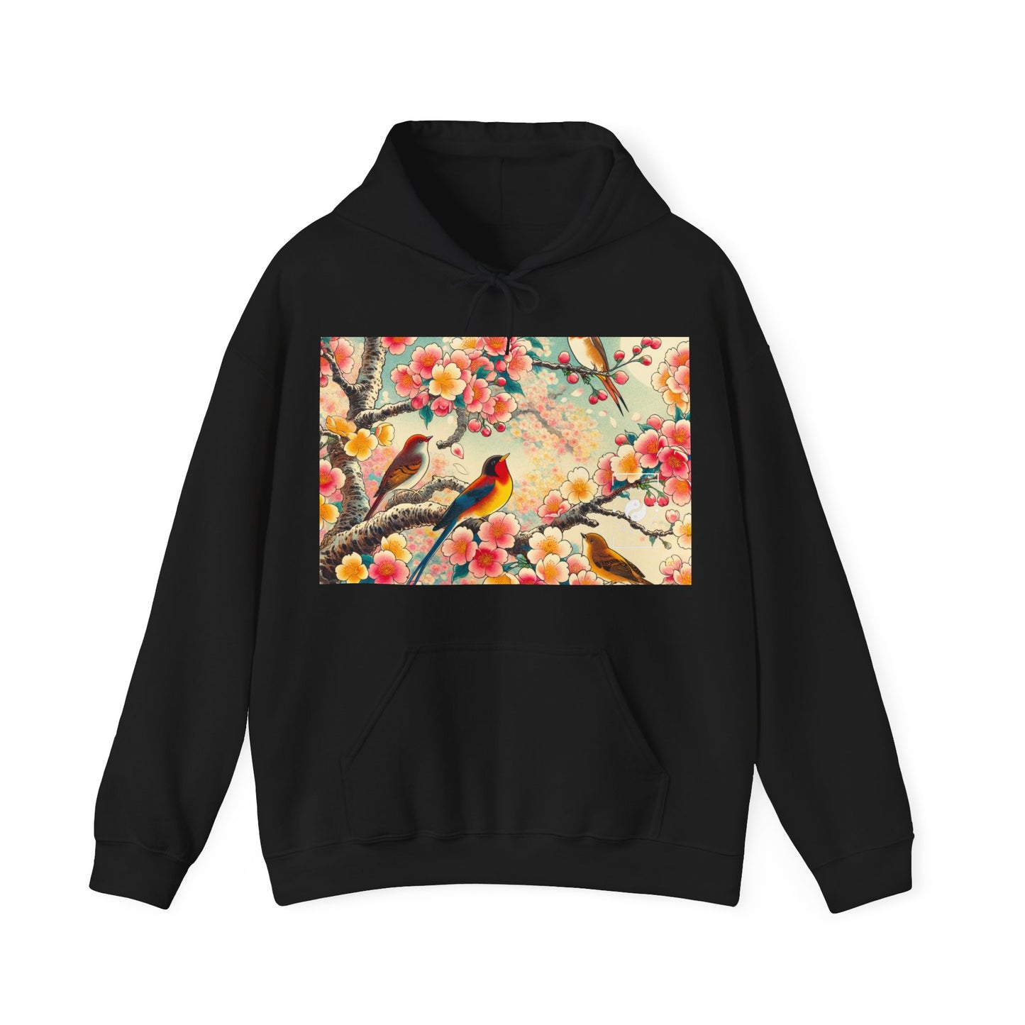 "Verdant Whispers: Sakura Chirping" - Hoodie