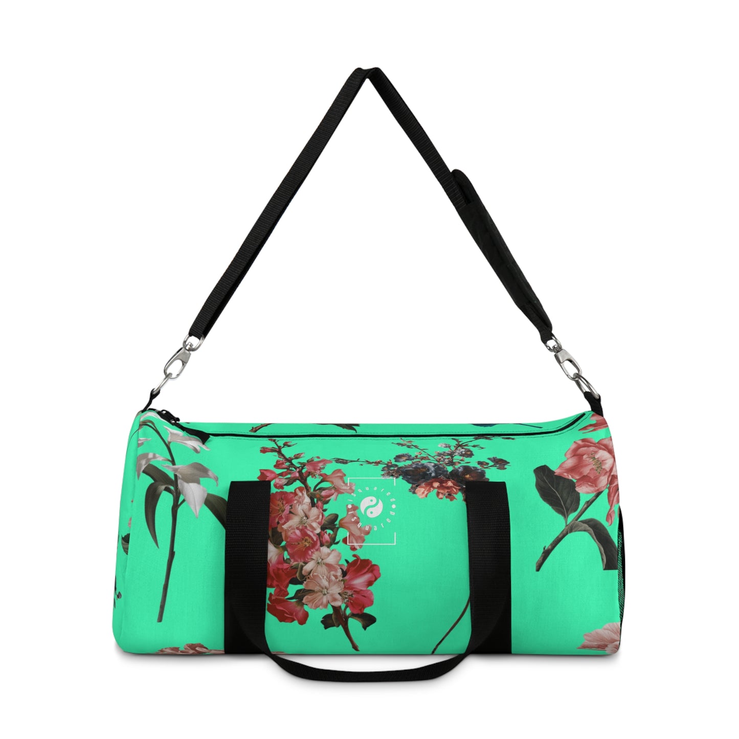 Botanicals on Turquoise - Duffle Bag