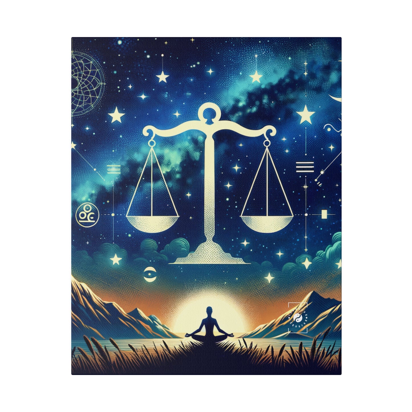 Celestial Libra - Art Print Canvas