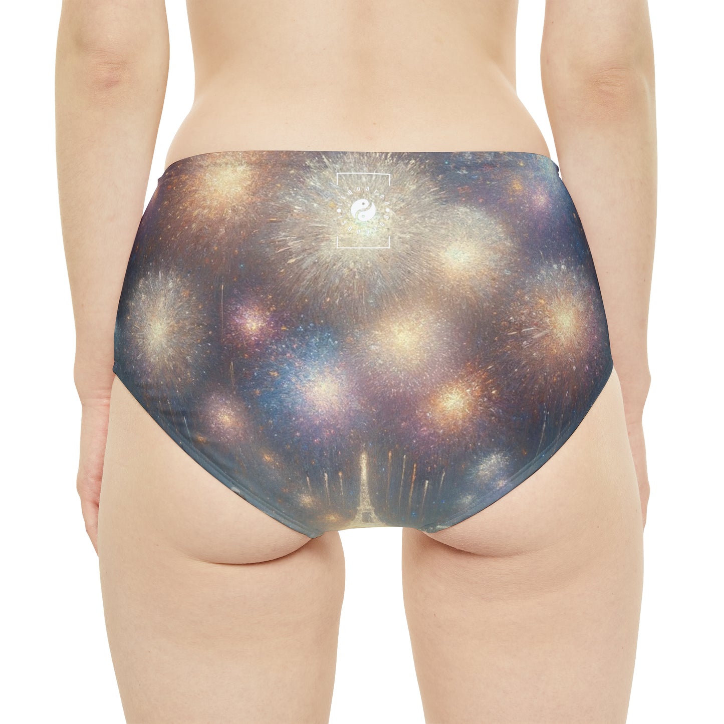 "Manet's Midnight Marvels" - High Waisted Bikini Bottom