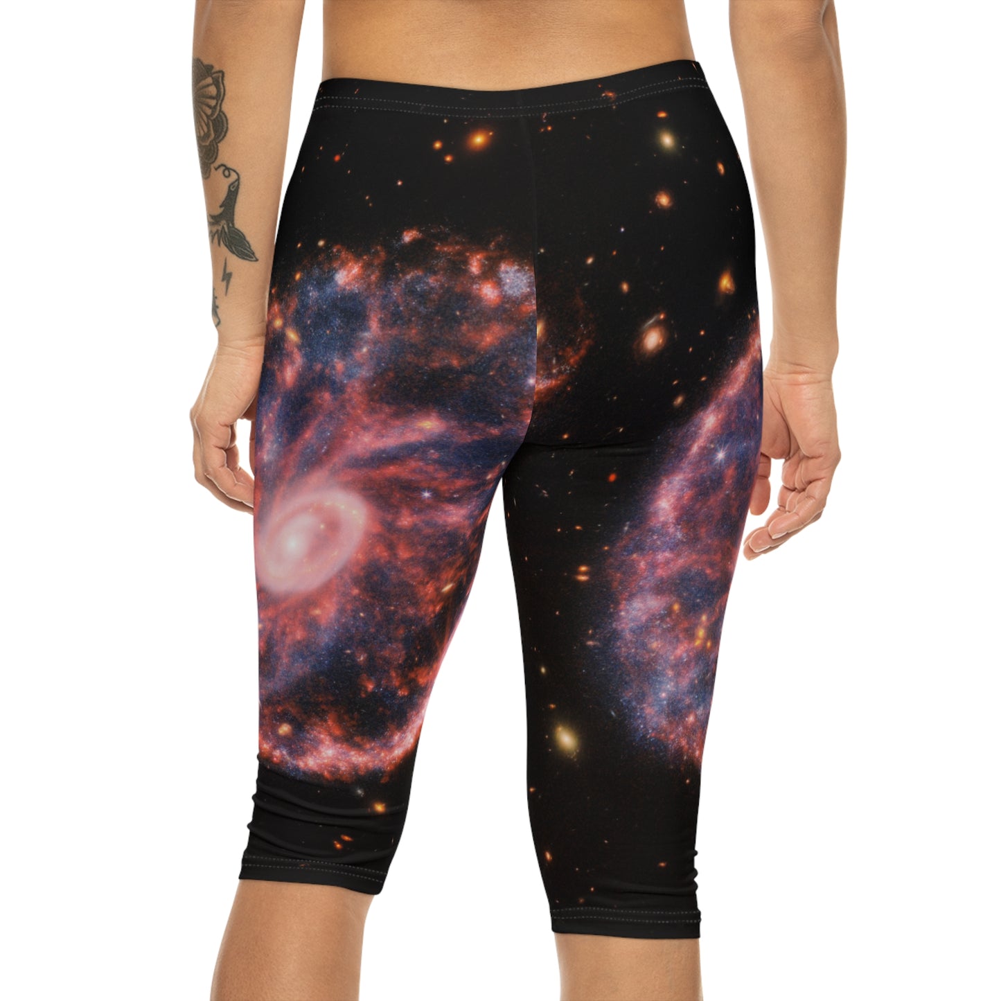 Cartwheel Galaxy (NIRCam and MIRI Composite Image) - Capri Shorts