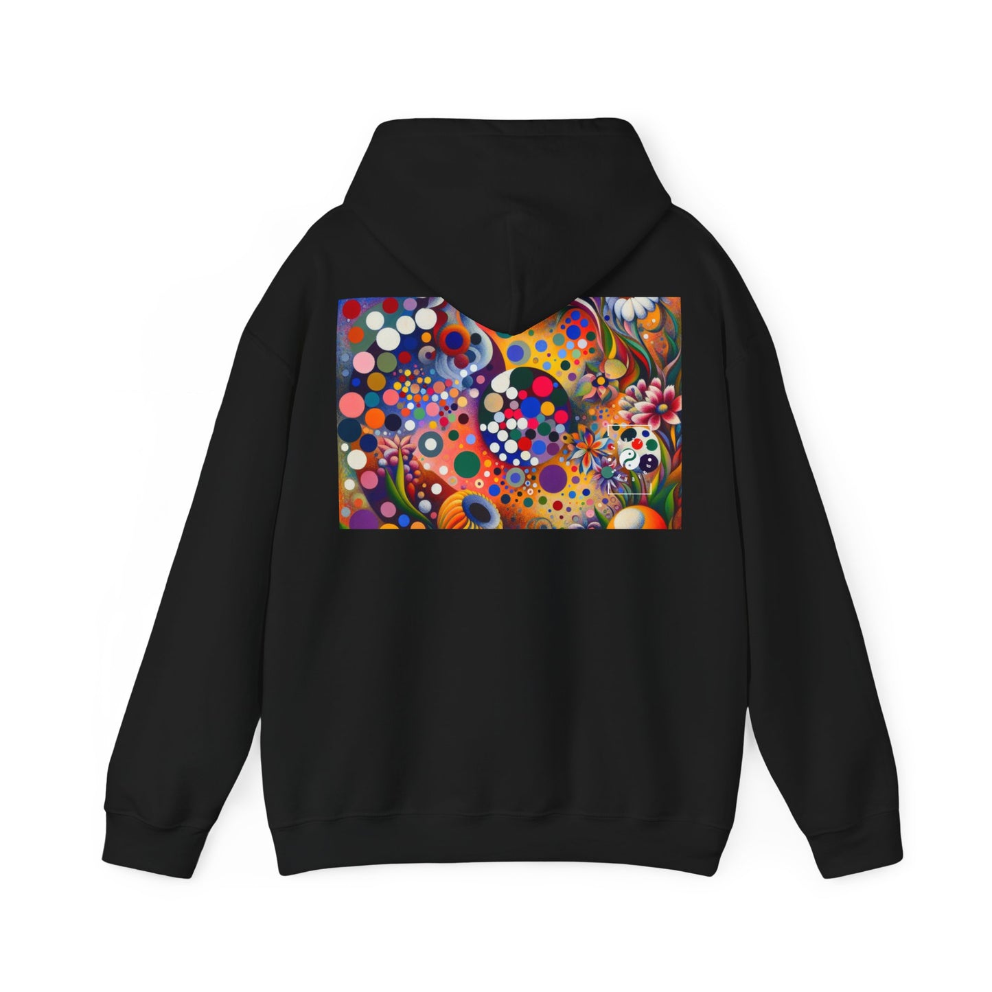 "Polka Petals in Yogic Surrealism: An Artistic Salute to Kusama and Kahlo" - Hoodie