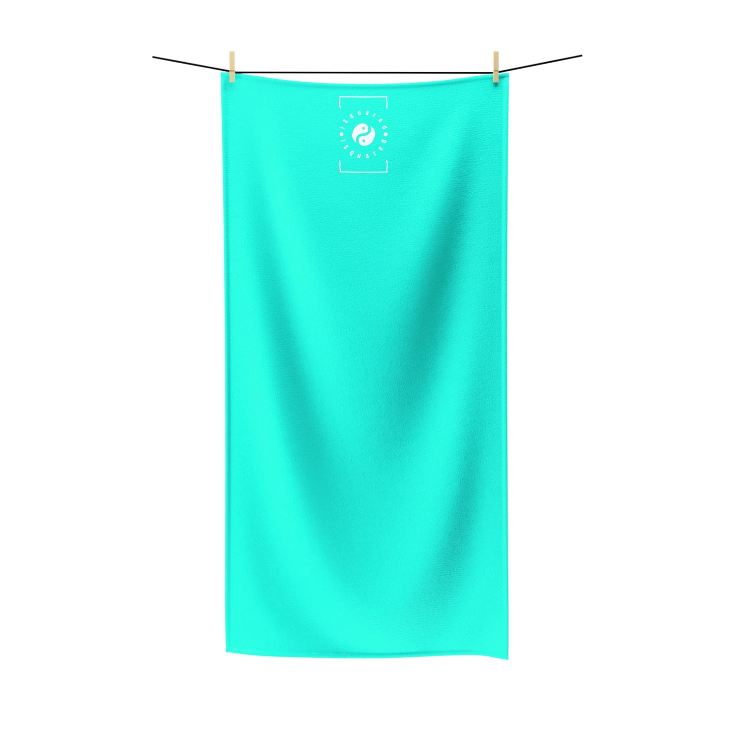 Neon Teal #11ffe3 - All Purpose Yoga Towel
