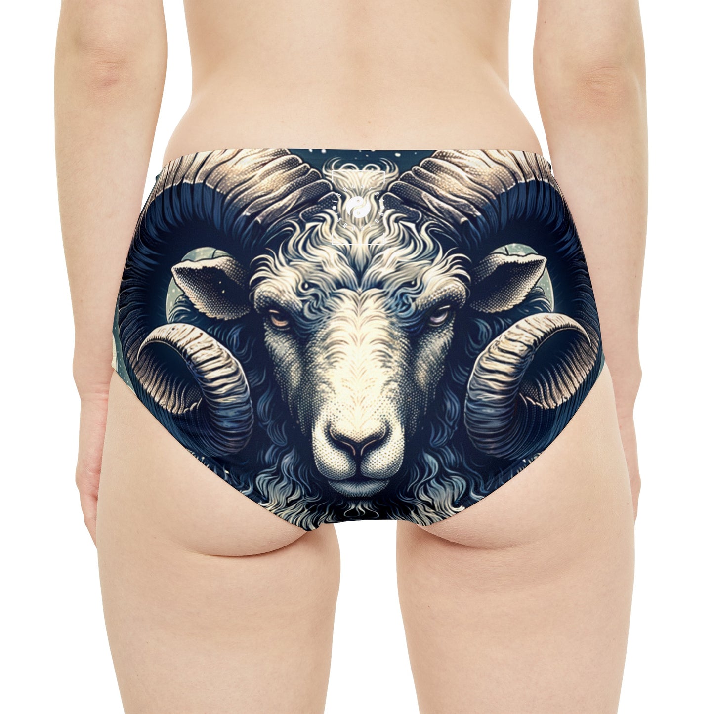 "Celestial Ram Ascendant" - High Waisted Bikini Bottom