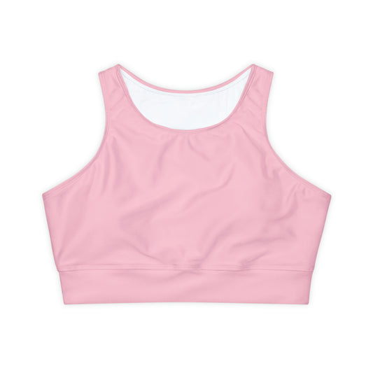 FFCCD4 Light Pink - Lined & Padded Sports Bra