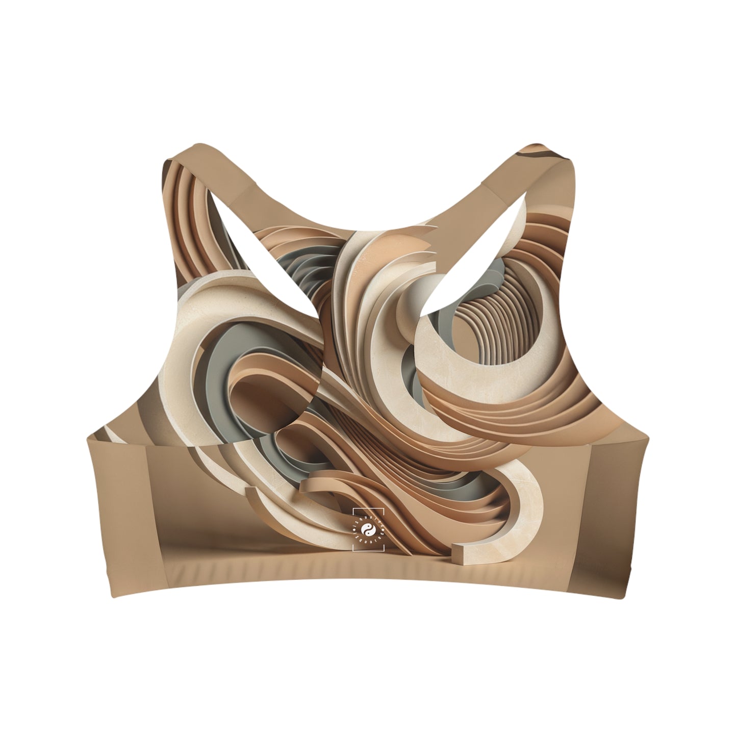 "Hepworth Hues: An Earth Tone Symphony" - Seamless Sports Bra