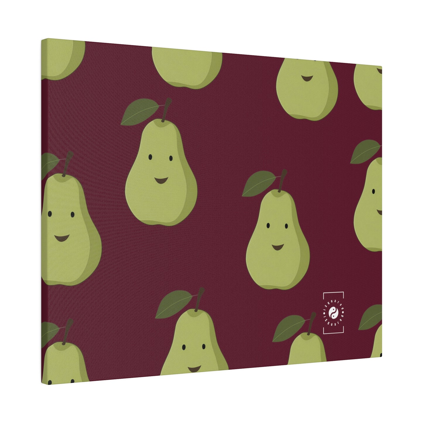 #60182D Deep Siena + Pear - Art Print Canvas