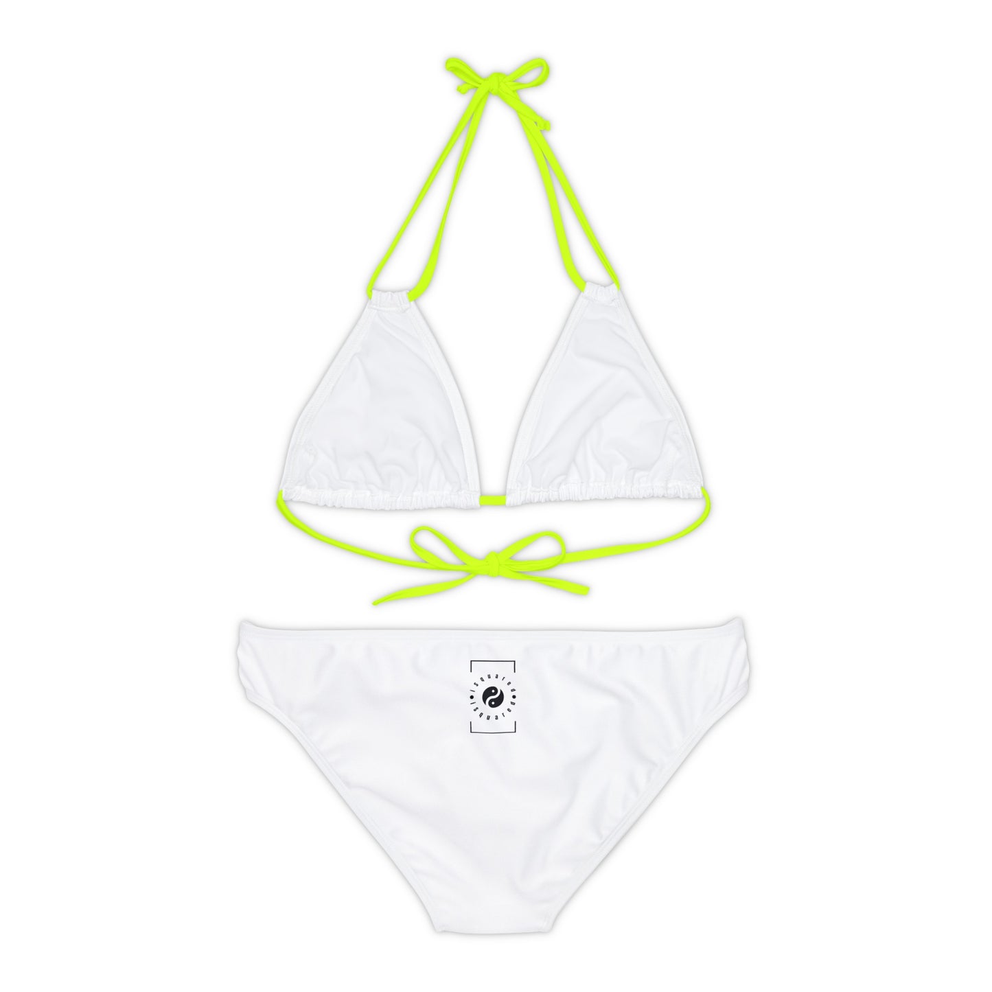 Angel White - Lace-up Bikini Set