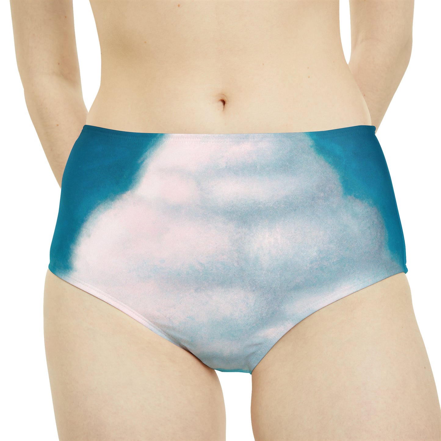 "Cloud Opera Serenity" - High Waisted Bikini Bottom