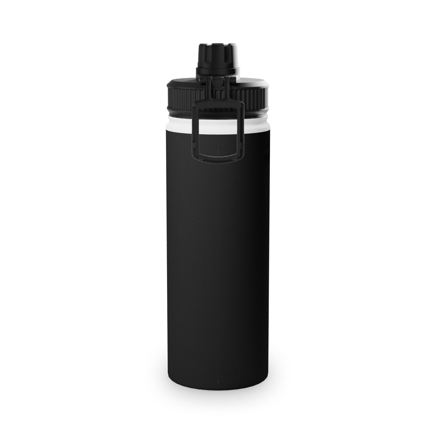 Pure Black - Sports Water Bottle