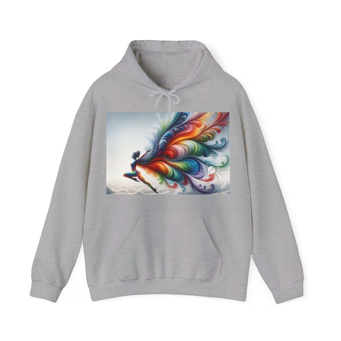 "Yogini's Rainbow Flight" - Hoodie