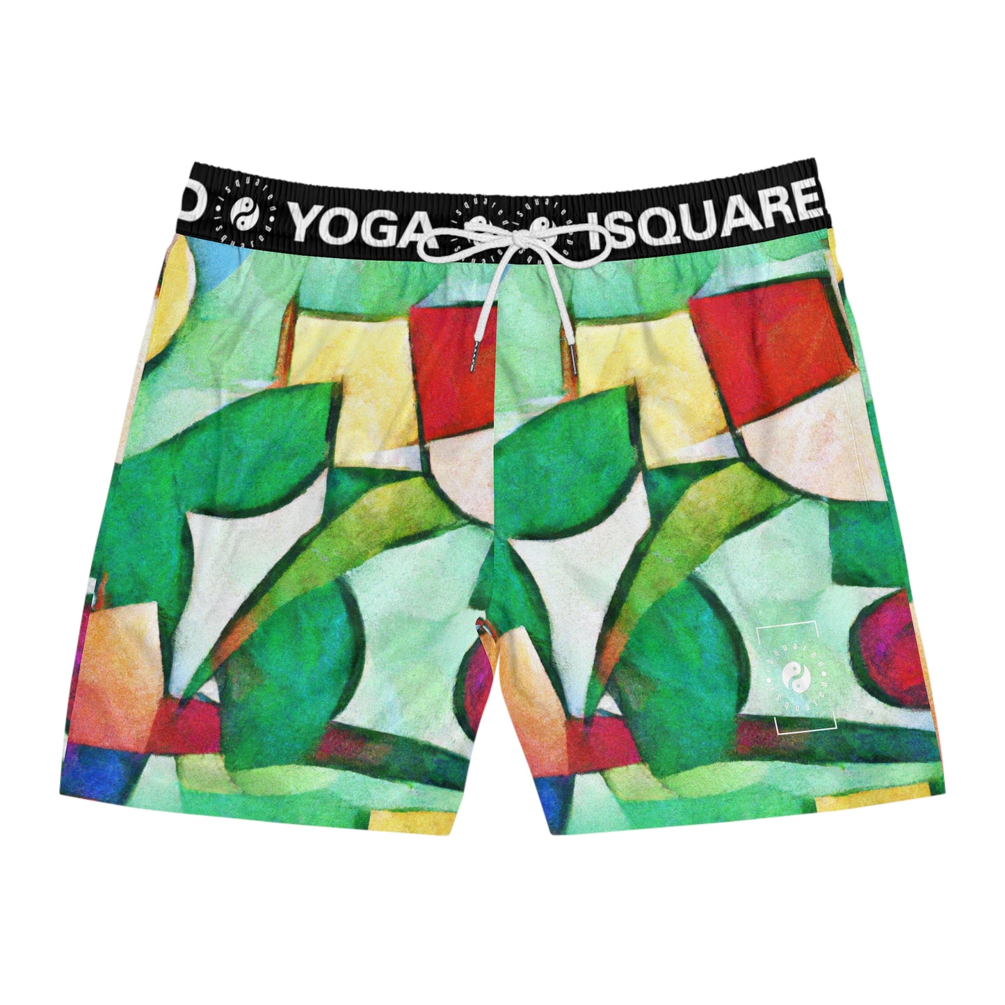 "Chromatic Arcadia" - Swim Shorts (Mid-Length) for Men