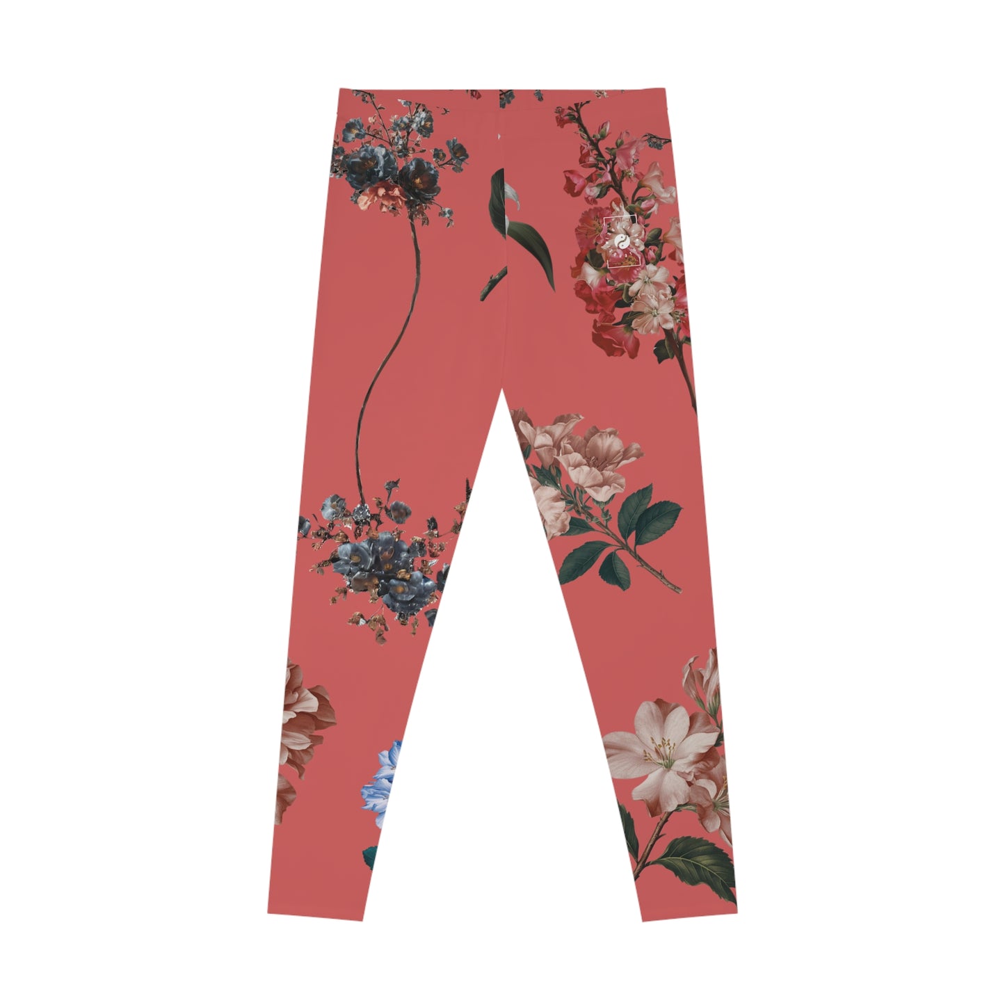 Botanicals on Coral - Unisex Tights