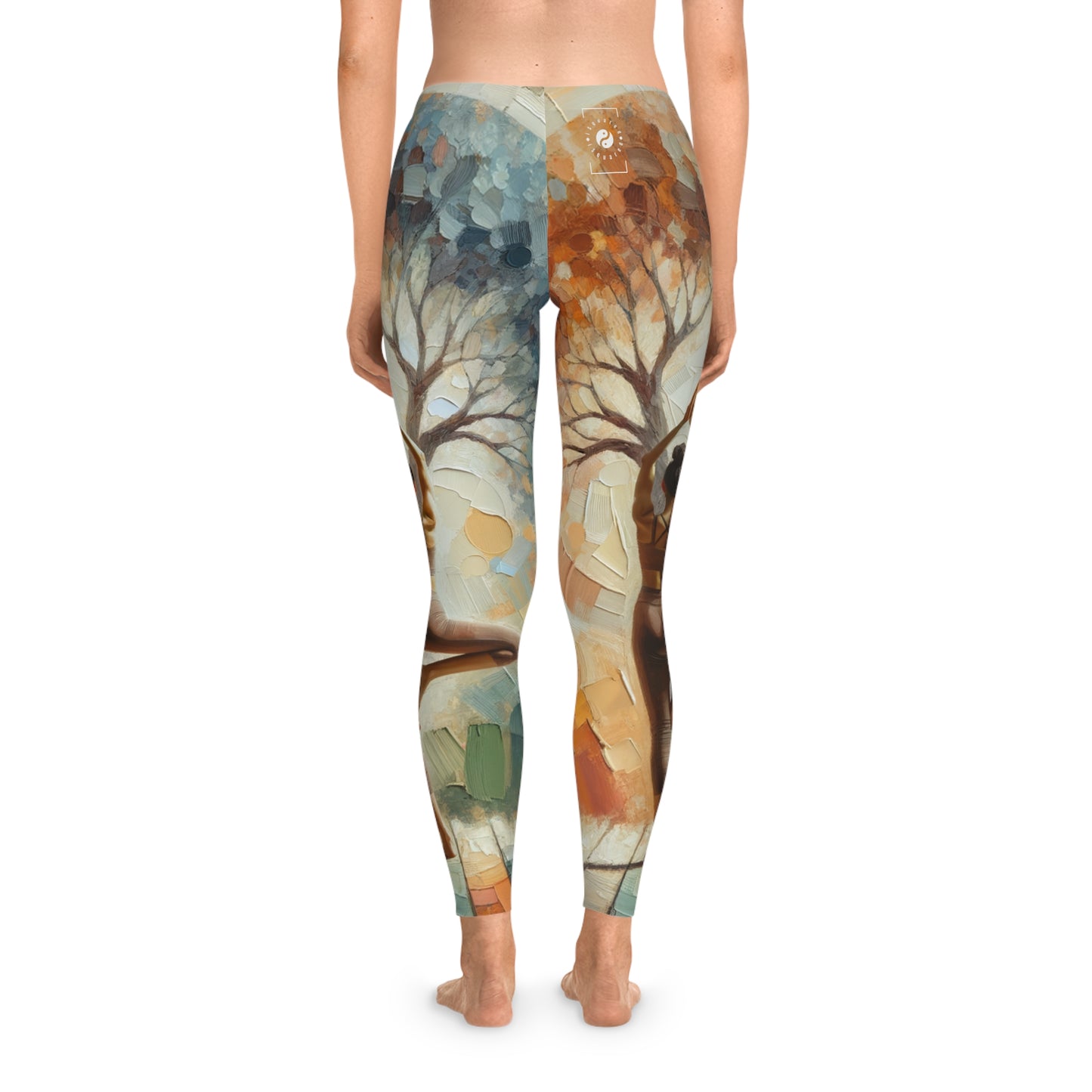 "Stability in Surrender: Vrikshasana in Harmony with Earth" - Unisex Tights