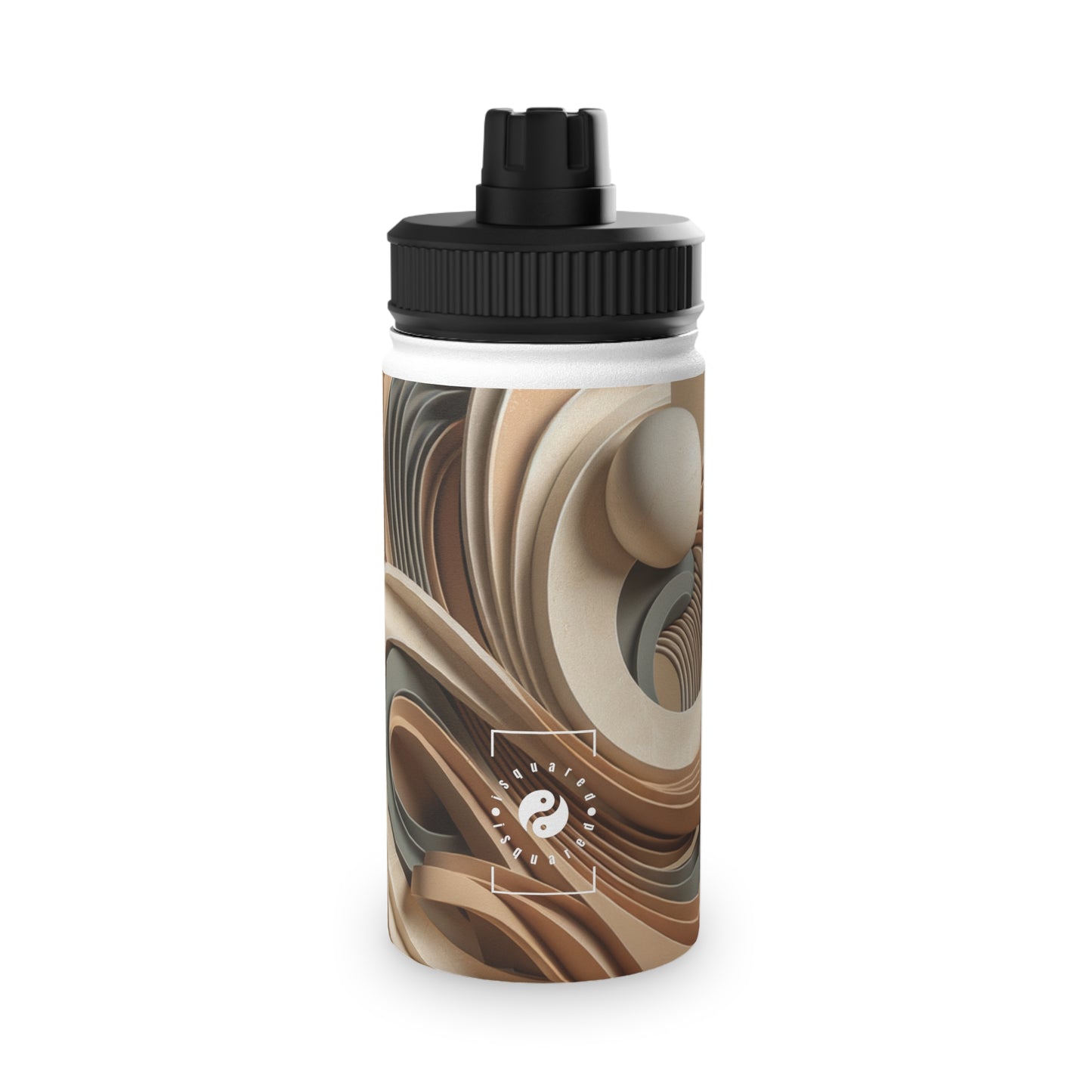 "Hepworth Hues: An Earth Tone Symphony" - Sports Water Bottle