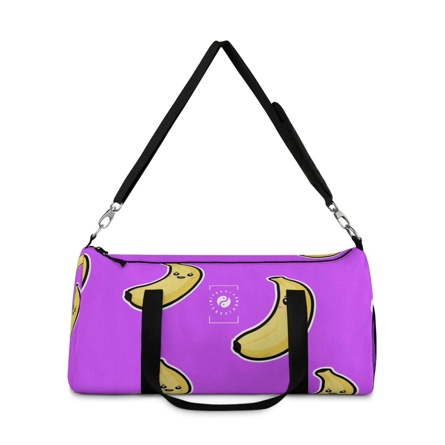 #D65BFF Purple + Banana - Duffle Bag