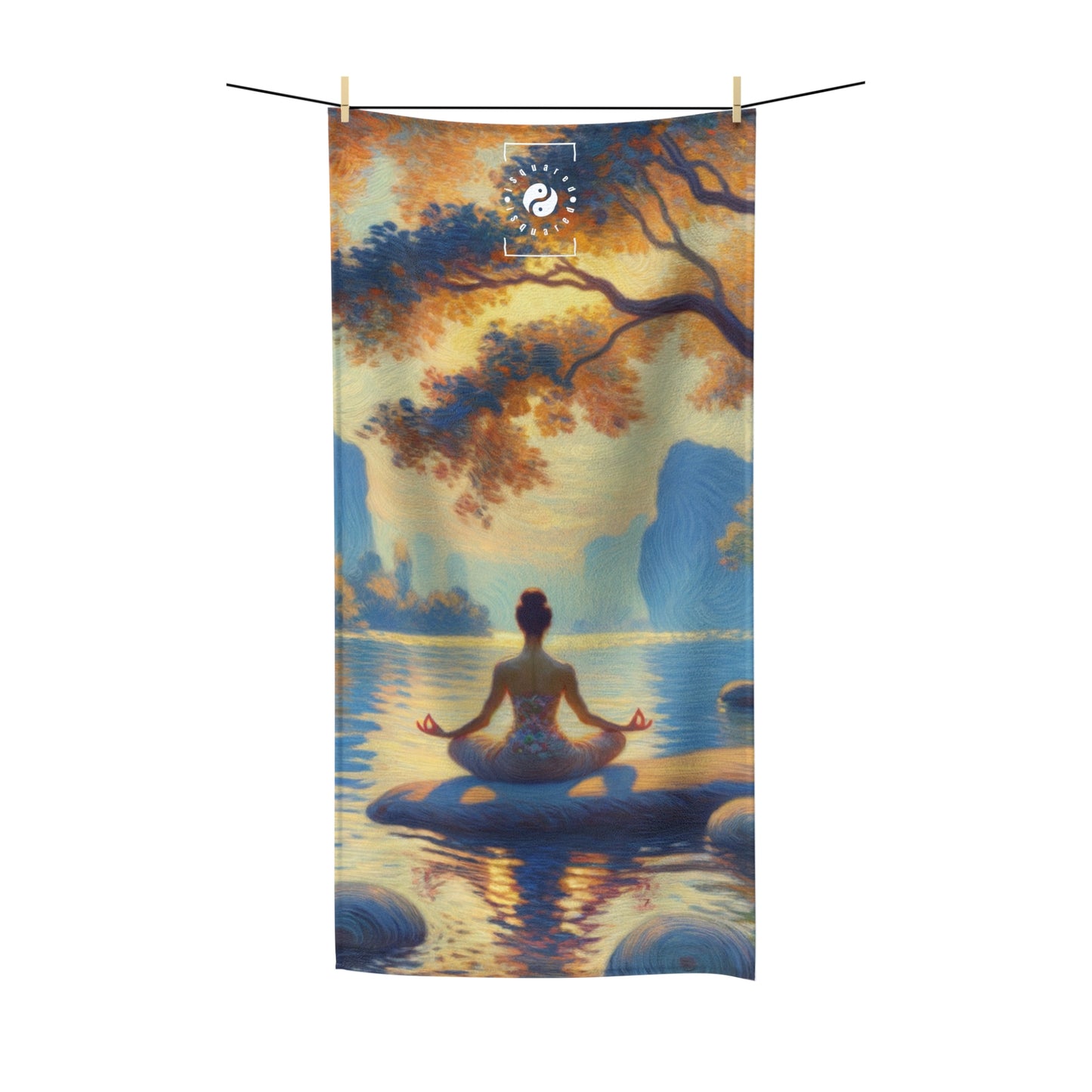 "Zen Blossom Alignment" - All Purpose Yoga Towel