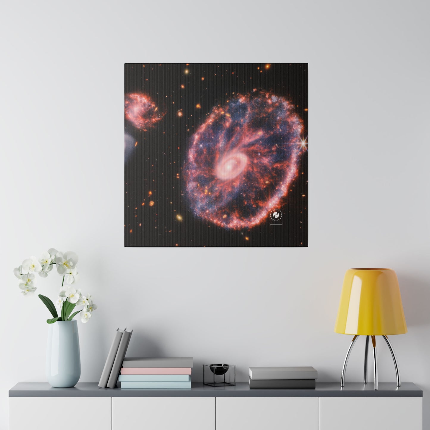 Cartwheel Galaxy (image composite NIRCam et MIRI) - Impression sur toile