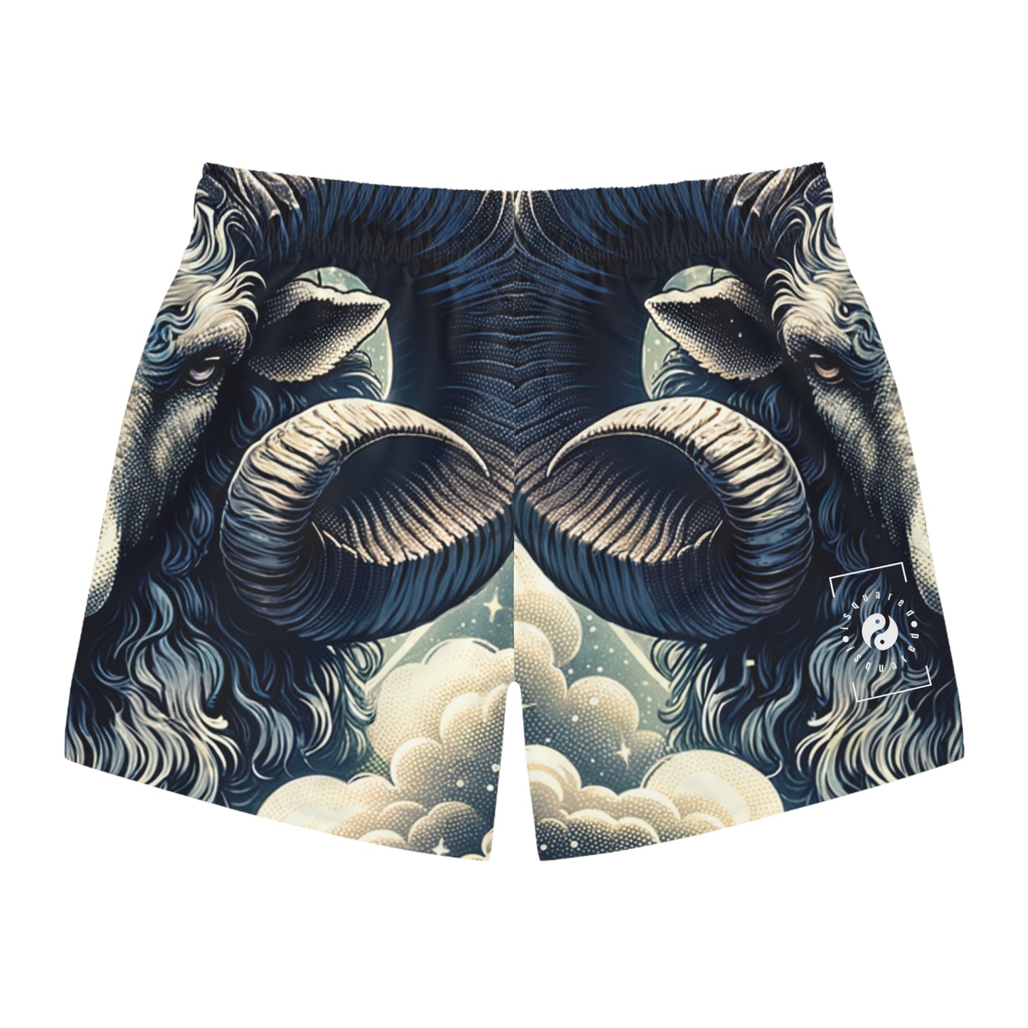 "Celestial Ram Ascendant" - Swim Trunks for Men