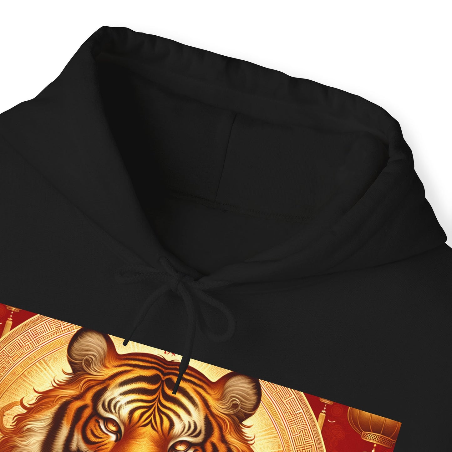 "Golden Majesty: Ascension of the Lunar Tiger" - Hoodie