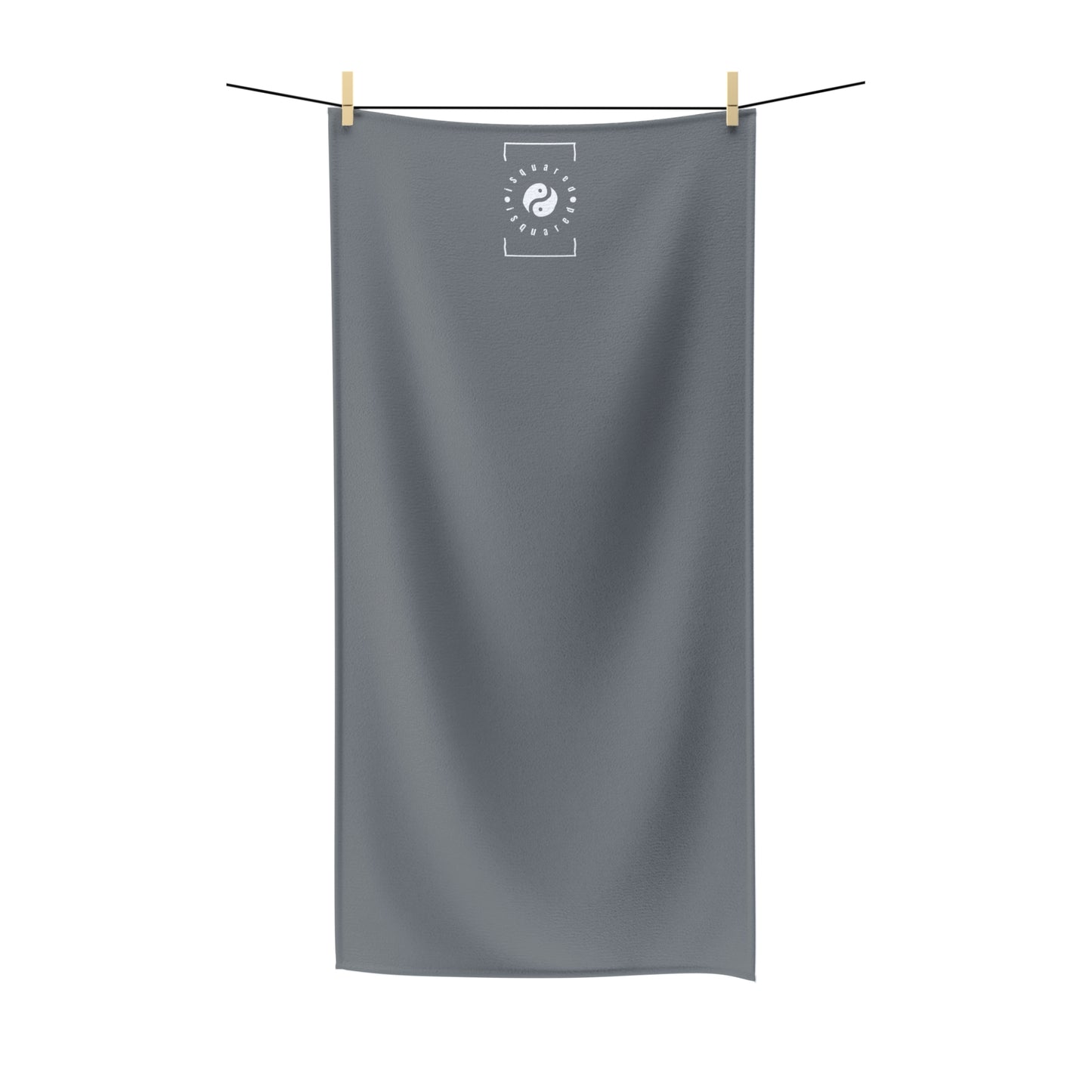 #777B7E Gris acier - Serviette de yoga tout usage