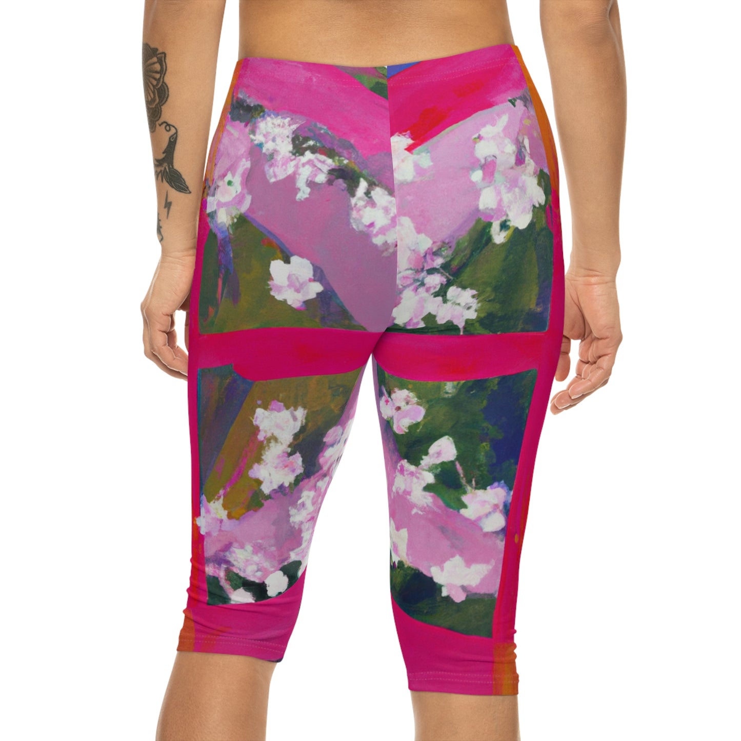 "Bloom Resurgence" - Capri Shorts