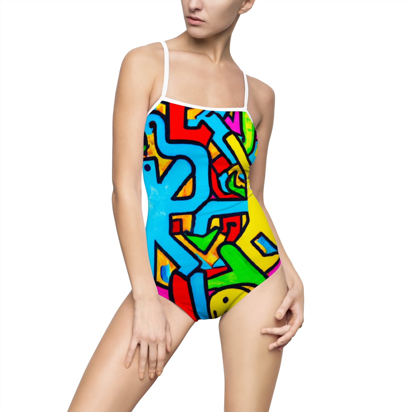 symbols of happiness - Openback Swimsuit