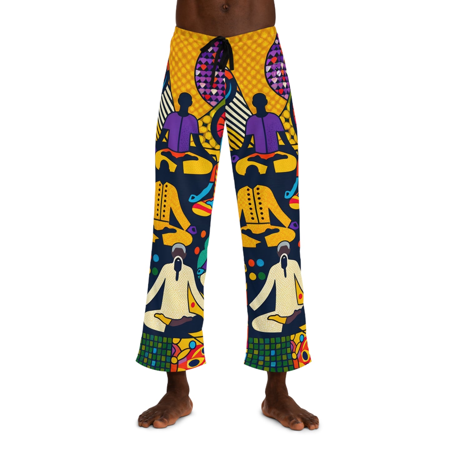 Vibrant Sadana: Prana in Nouveau Réalité - men's Lounge Pants