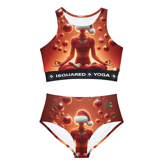 iSquared Yuletide Zen - Ensemble de bikini de yoga chaud