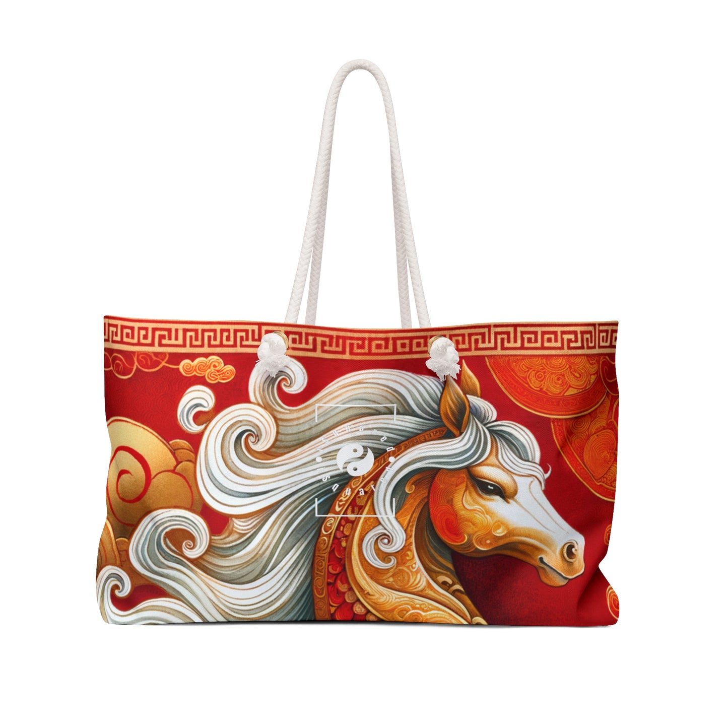 "Gold Gallop on Vermilion Vista: A Lunar New Year’s Ode" - Casual Yoga Bag