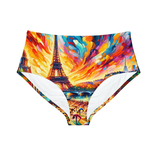 Parisian Yoga Chic - Bas de bikini taille haute