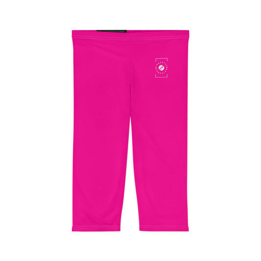 #FF0099 Sharp Pink - Capri Shorts