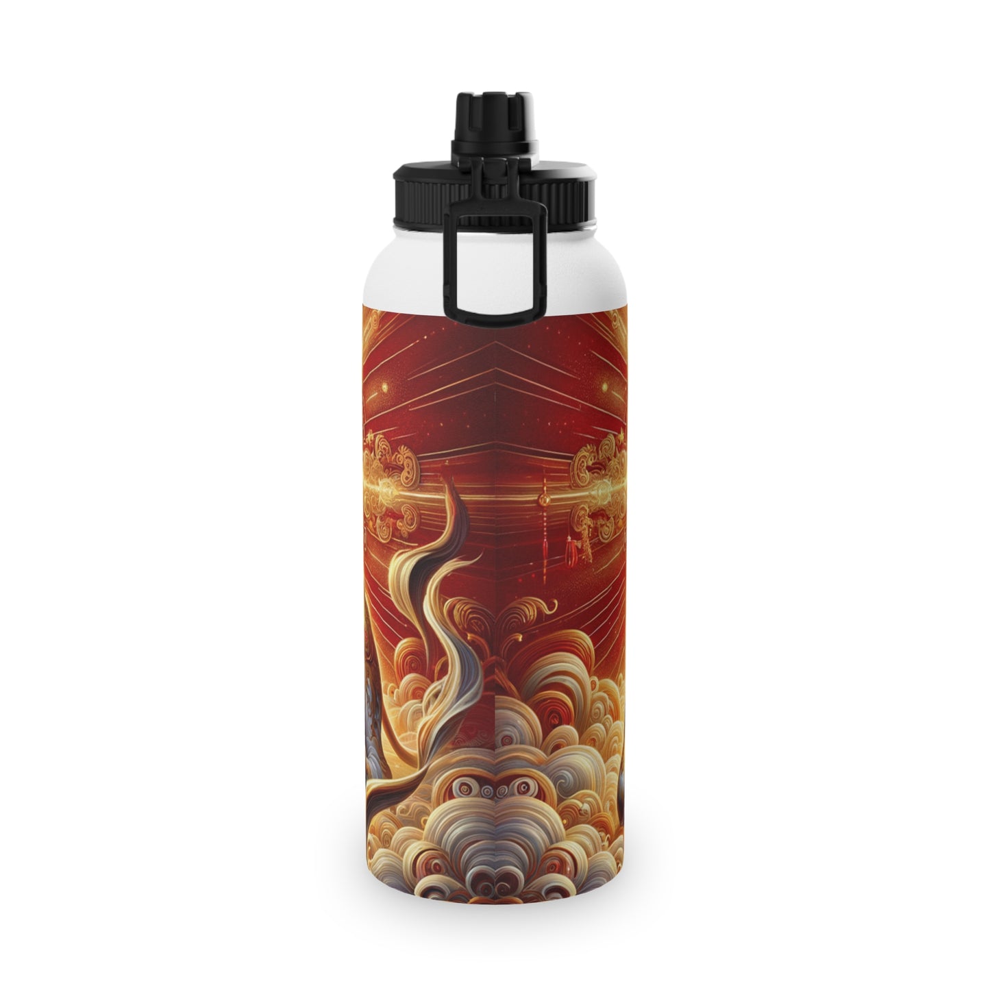 "Golden Euphoria: A Dance of the Divine Bovine" - Sports Water Bottle