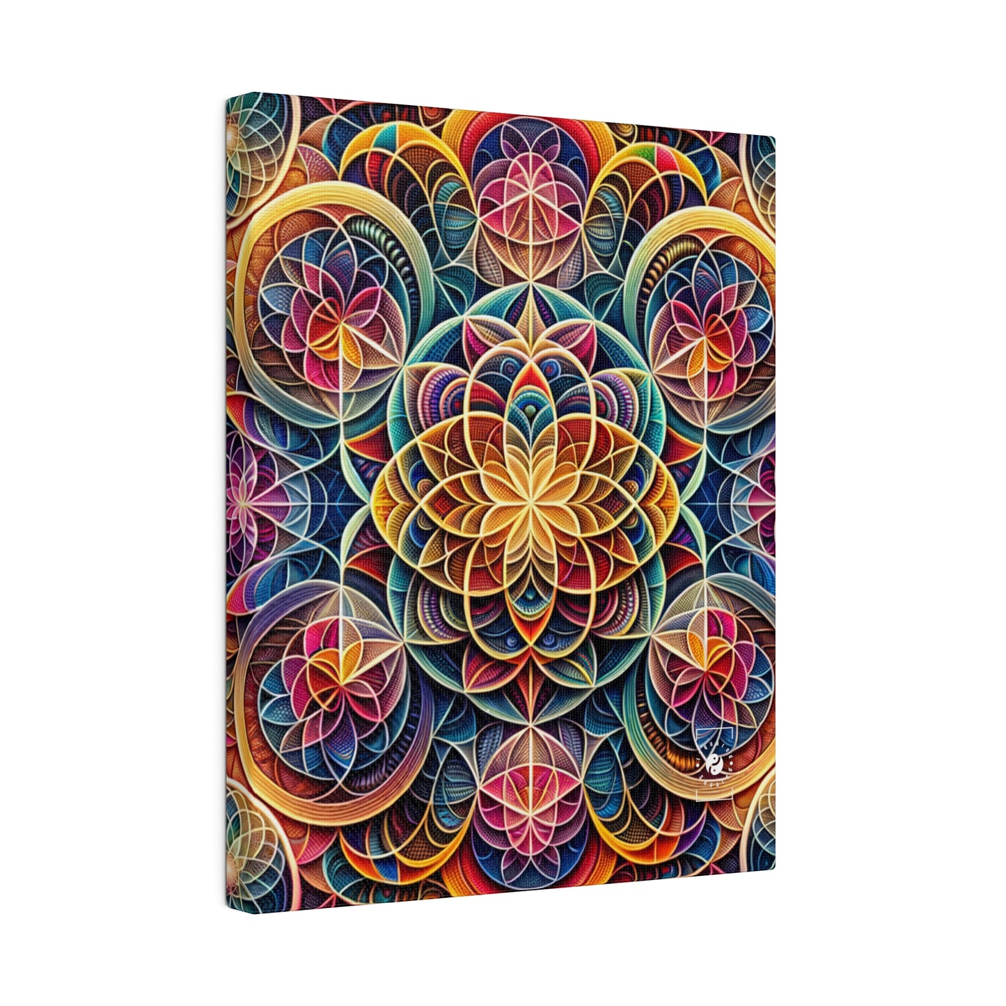 "Sacred Symmetry: Infinite Radiance of Love" - Art Print Canvas