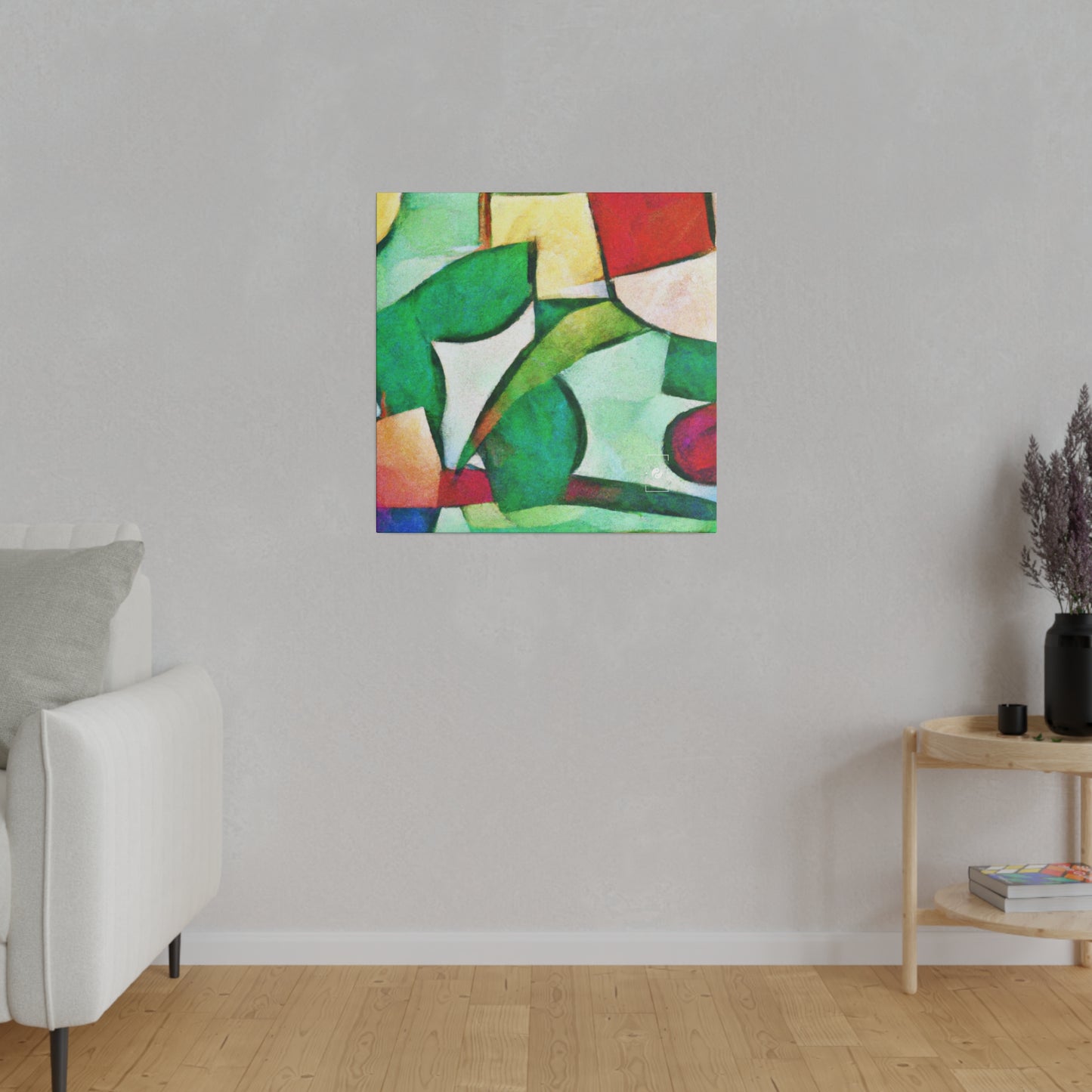 "Chromatic Arcadia" - Art Print Canvas