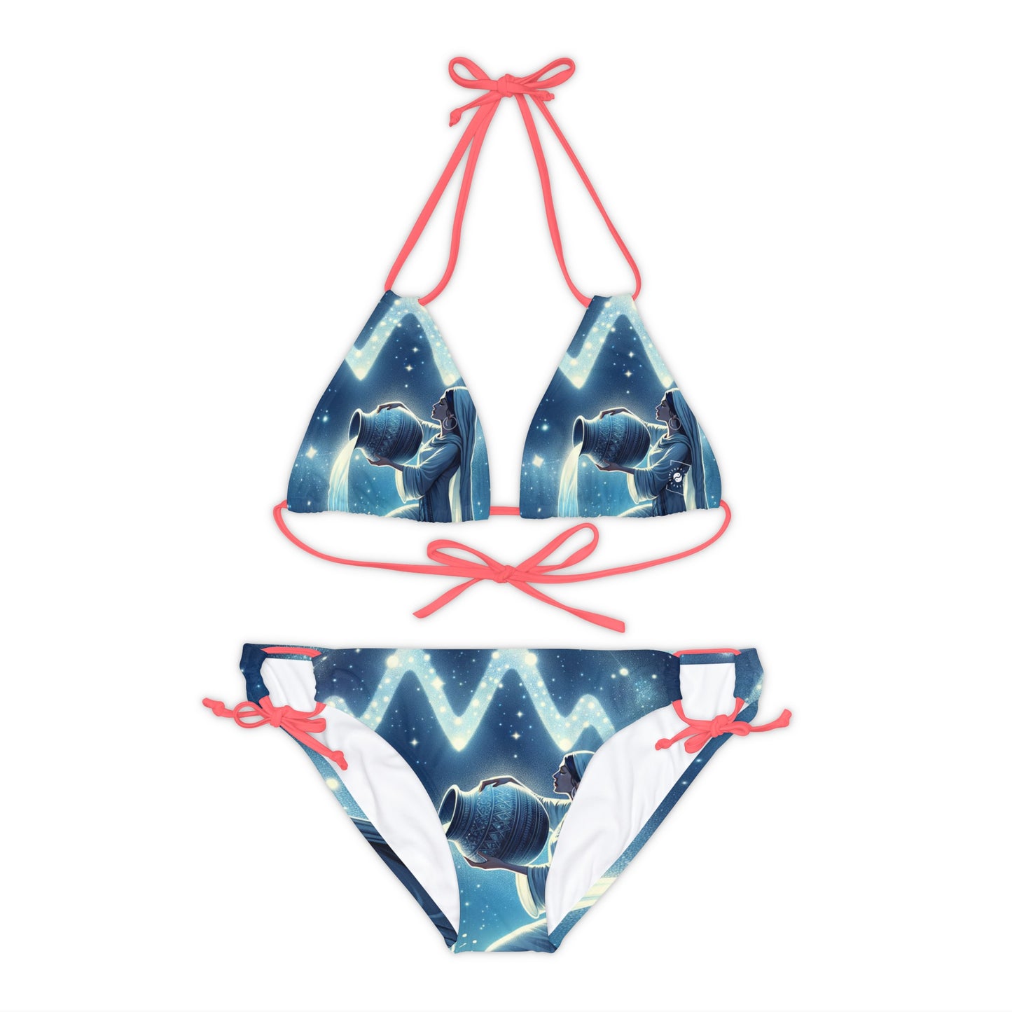 Aquarius Flow - Lace-up Bikini Set