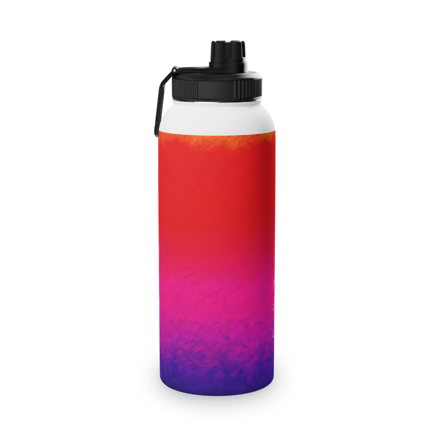 "Technicolour Ascent: The Digital Highline" - Sports Water Bottle