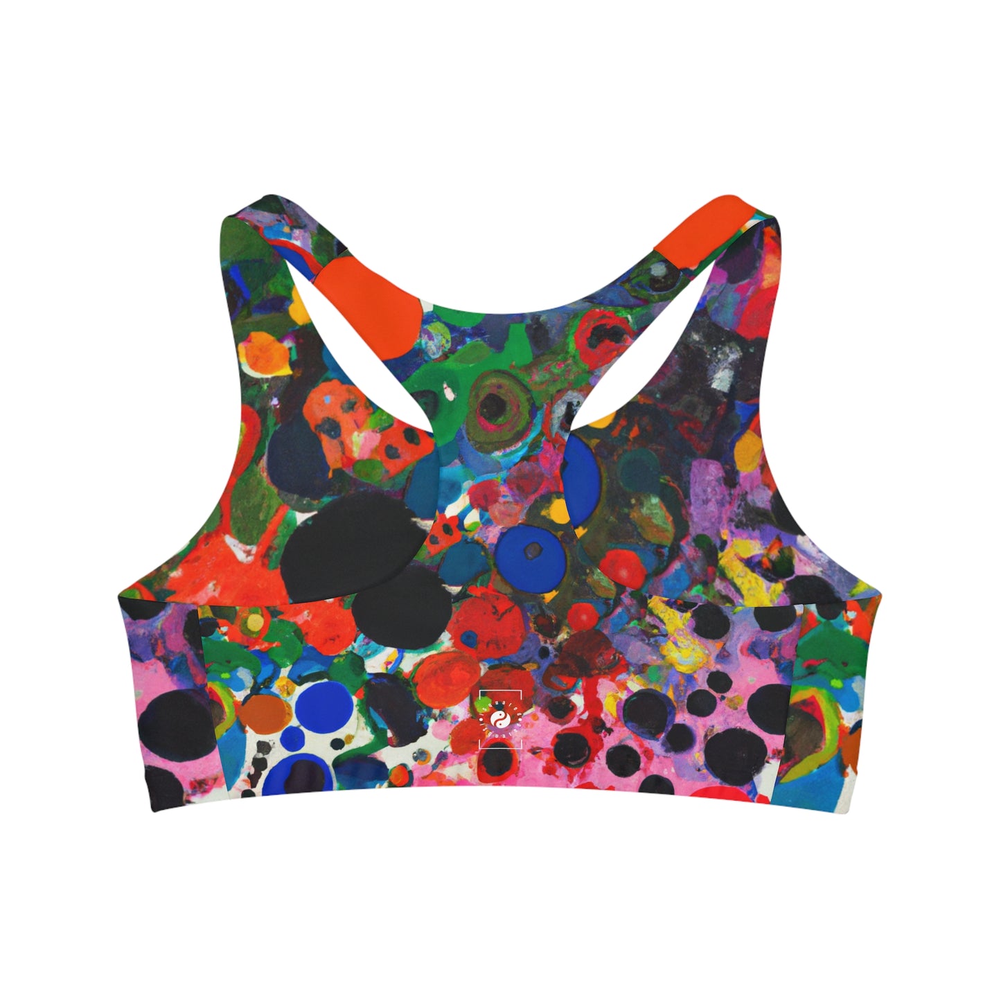 Ink drops meditation - Seamless Sports Bra