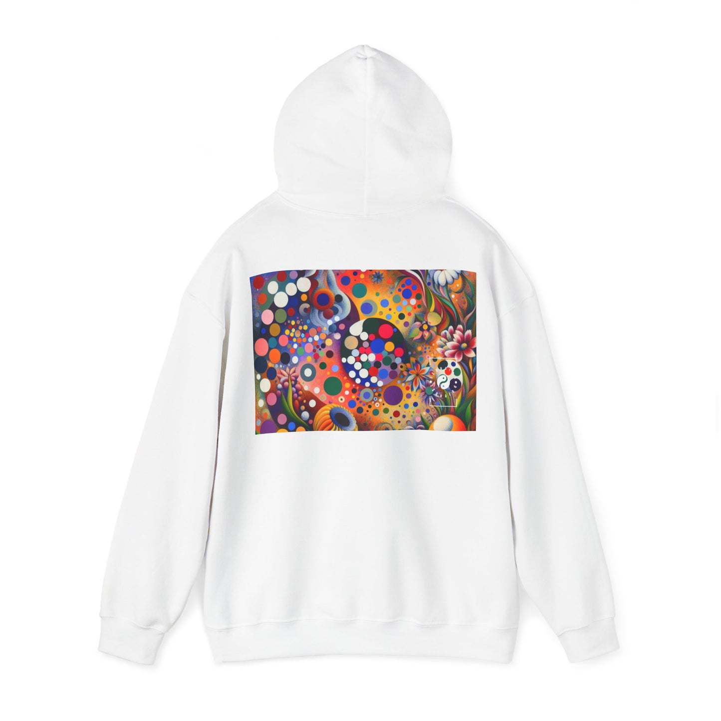 "Polka Petals in Yogic Surrealism: An Artistic Salute to Kusama and Kahlo" - Hoodie