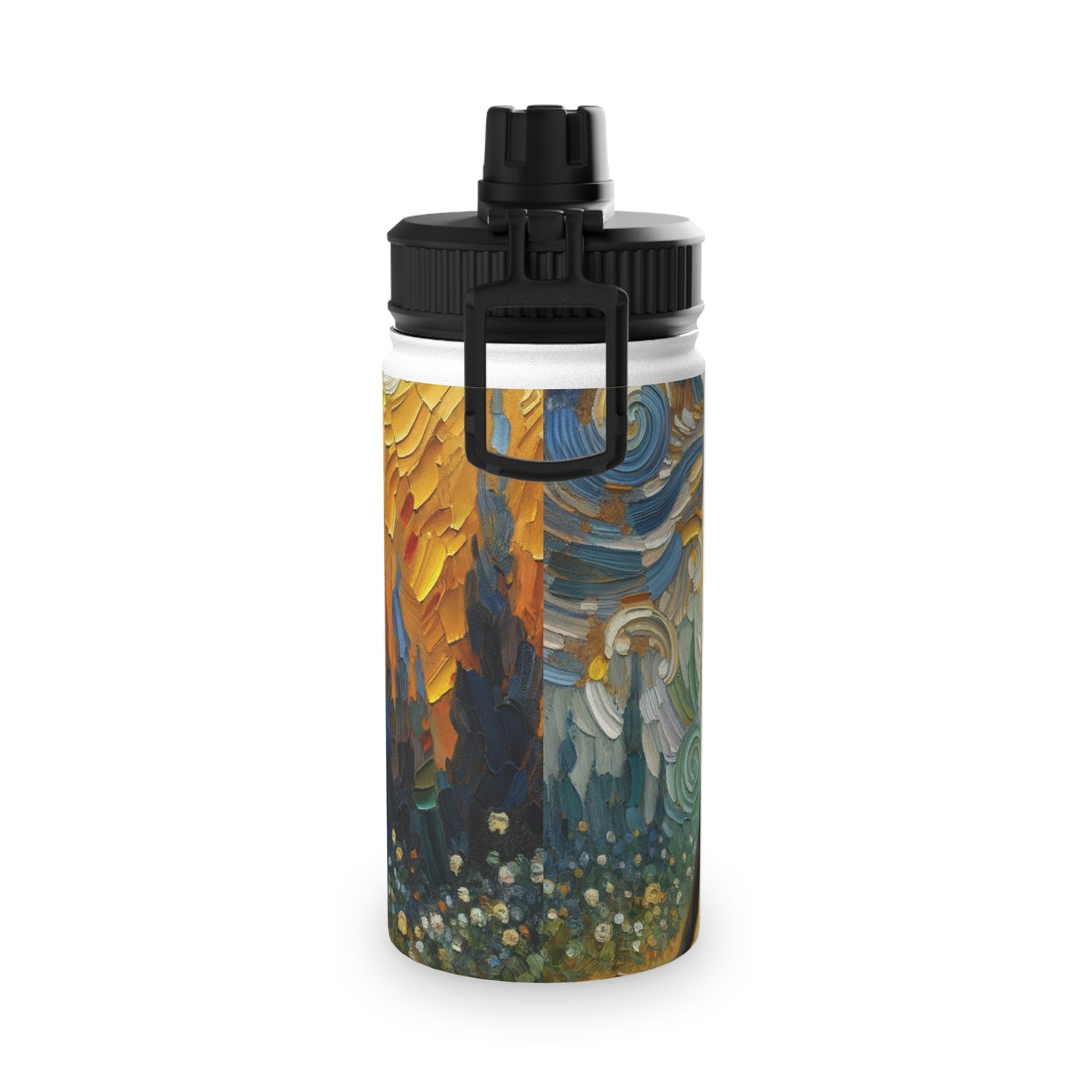 "Golden Warrior: A Tranquil Harmony" - Sports Water Bottle