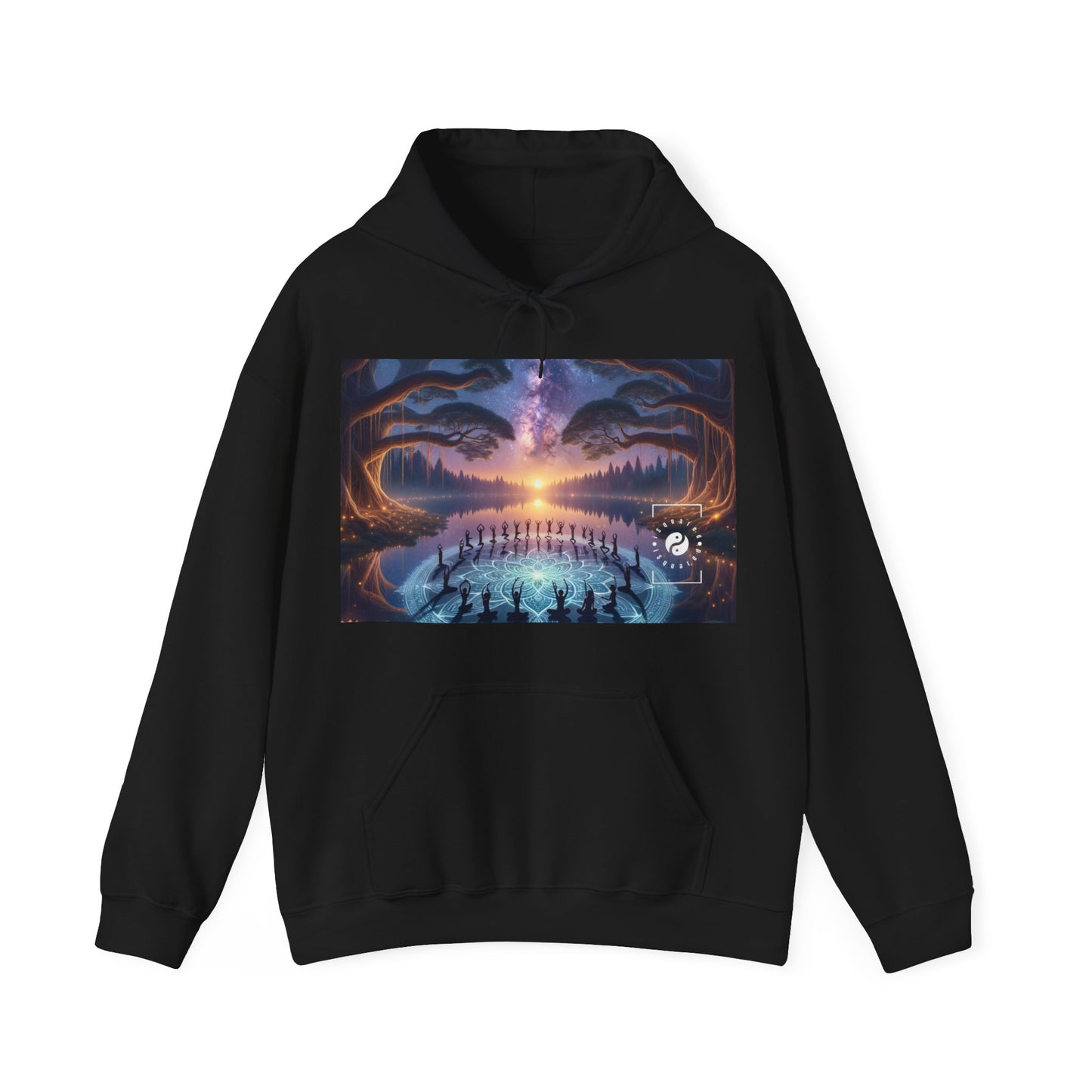 "Celestial Serenity: Mandala's Reflection" - Hoodie