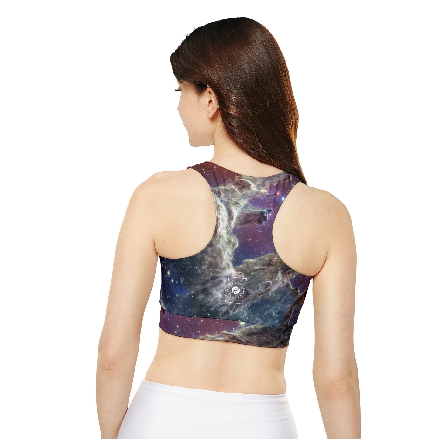 Pillars of Creation (NIRCam and MIRI Composite Image) - JWST Collection - Lined & Padded Sports Bra