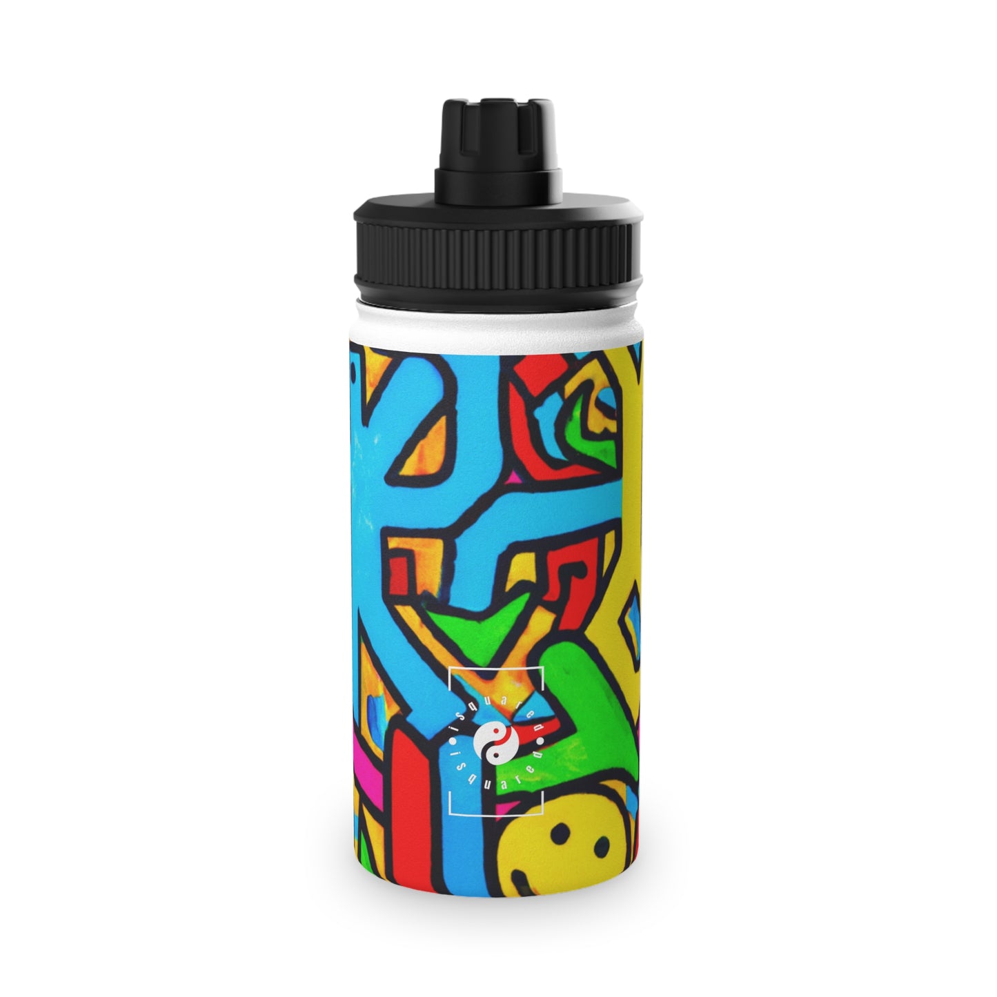 symbols of happiness - Sports Water Bottle