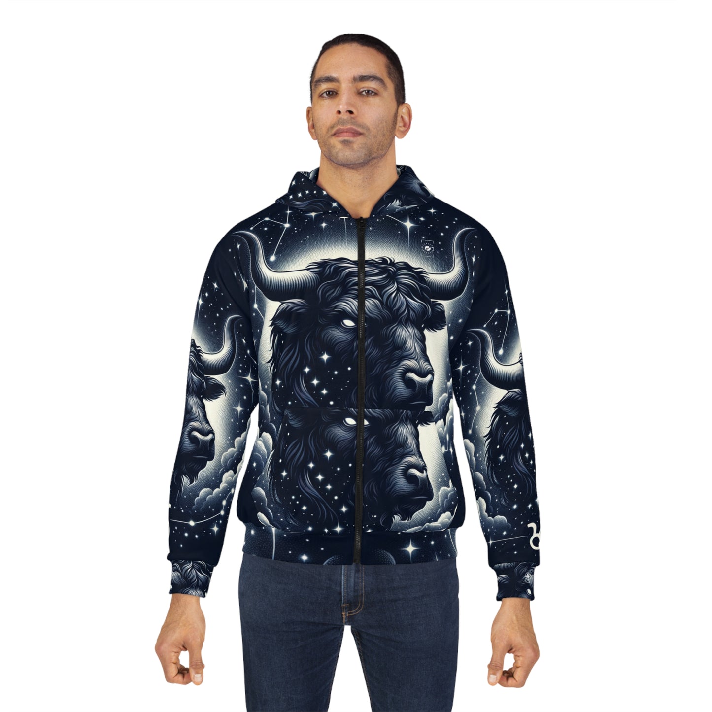 Celestial Taurine Constellation - Zip Hoodie