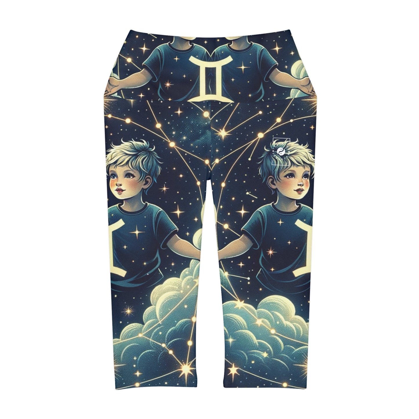 "Celestial Twinfinity" - High Waisted Capri Leggings