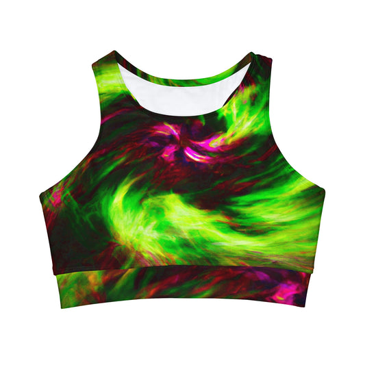 "Galactic Fusion" - High Neck Crop Top